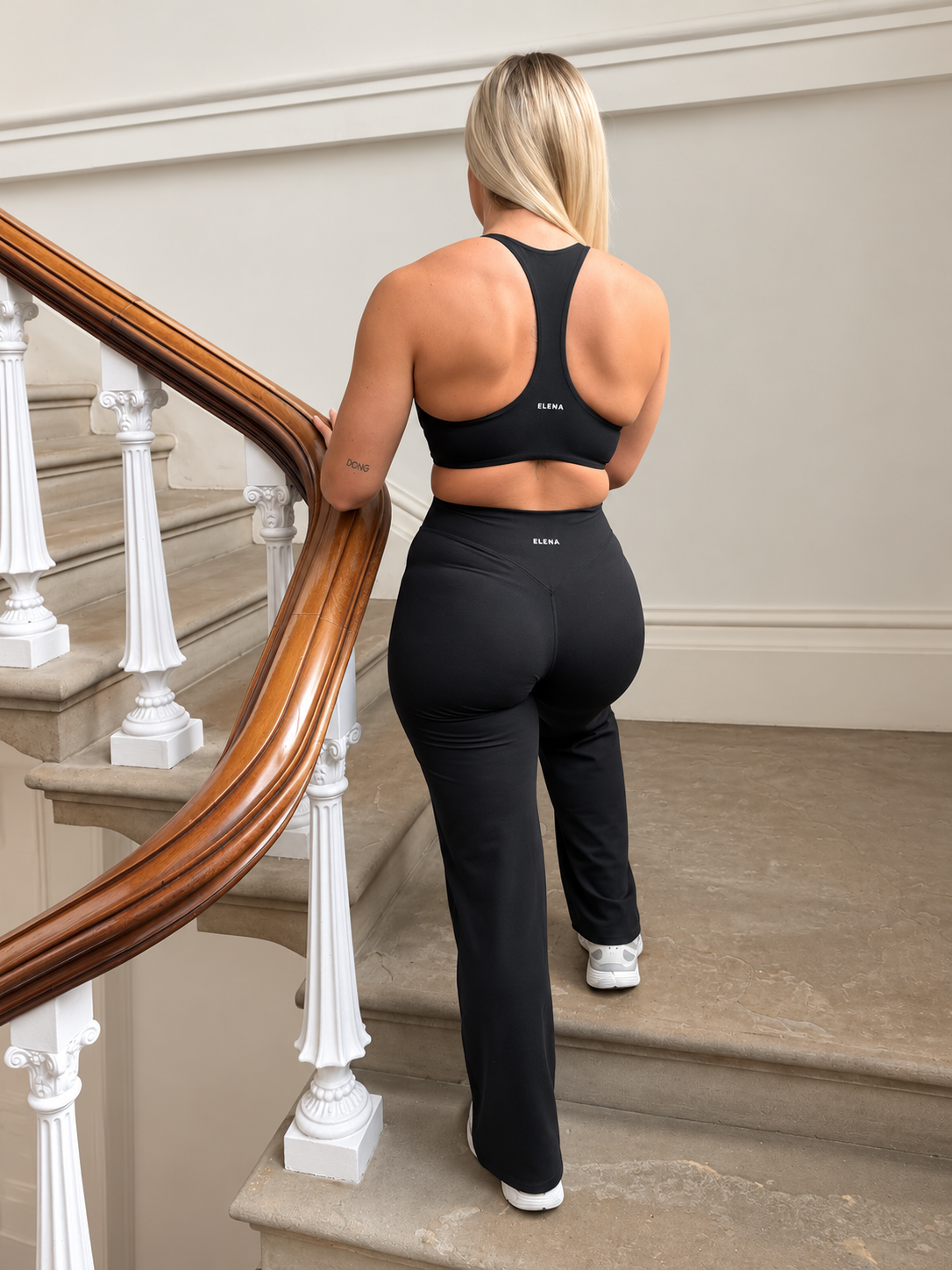 Black Straight Leg Gym Leggings – Soft Core 2.0