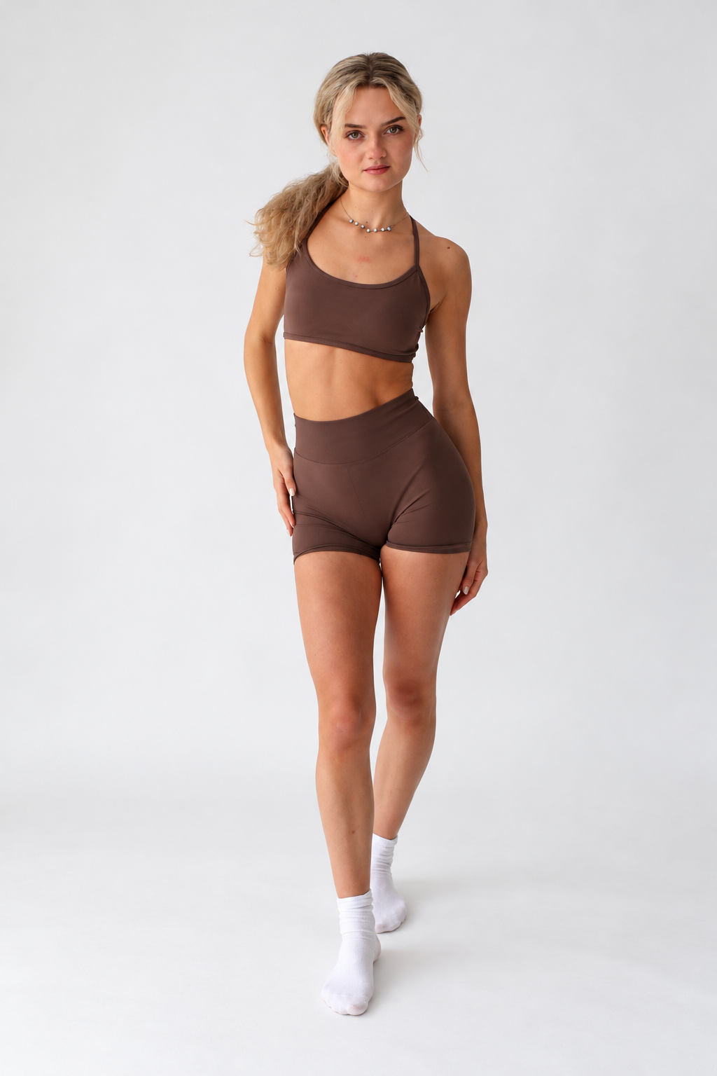 Brown Scrunch Bum Shorts – Ilume