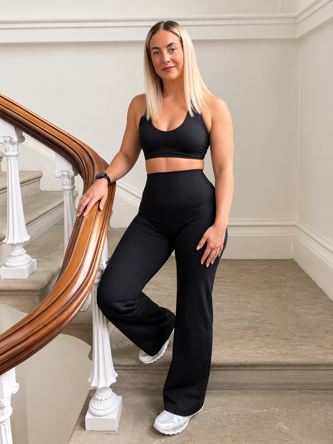 Black Straight Leg Gym Leggings – Soft Core 2.0