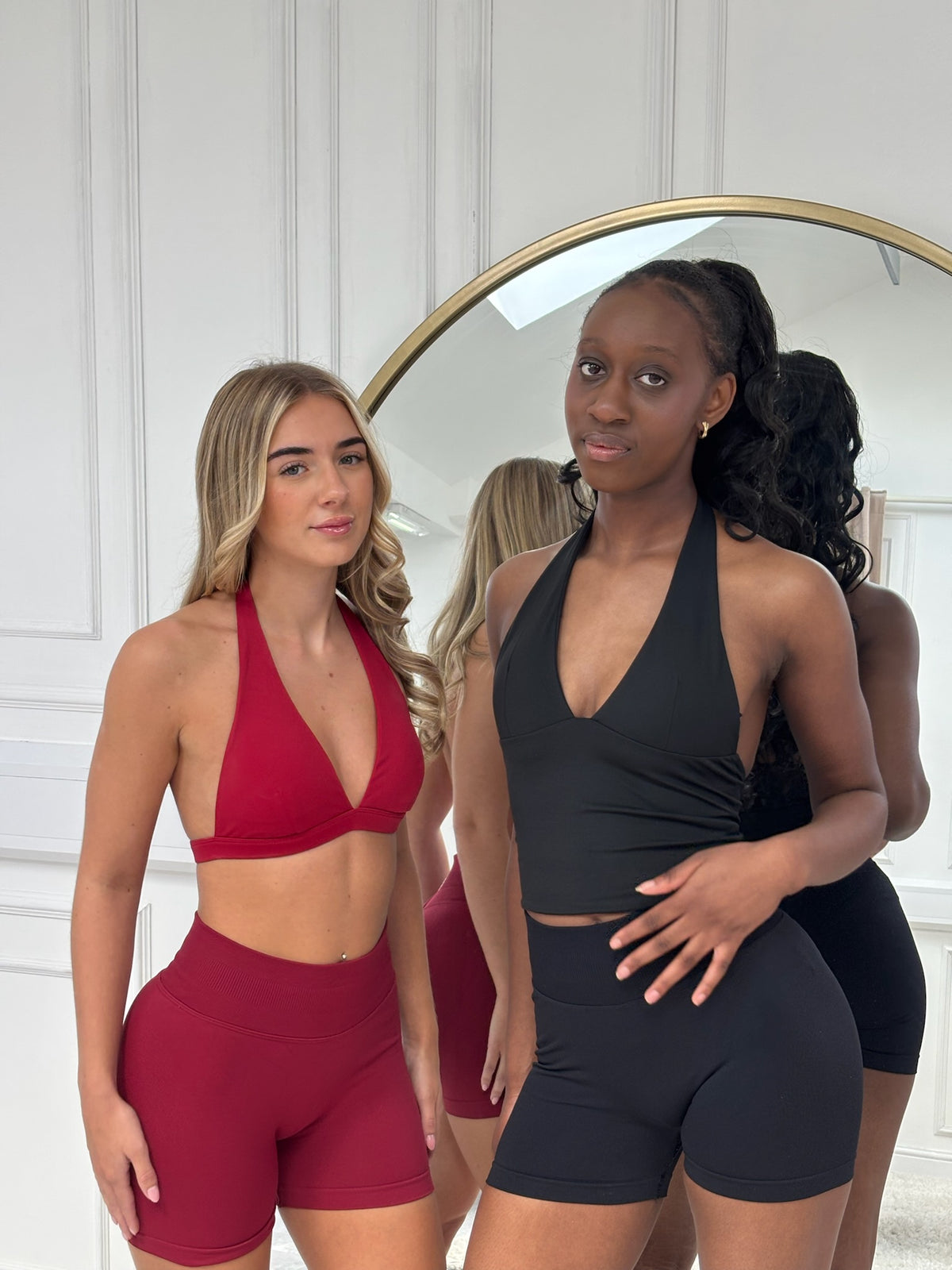 Red Halter Neck Sports Bra – Ilume