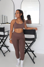 Brown Scrunch Bum Leggings – Ilume - Elena Apparel