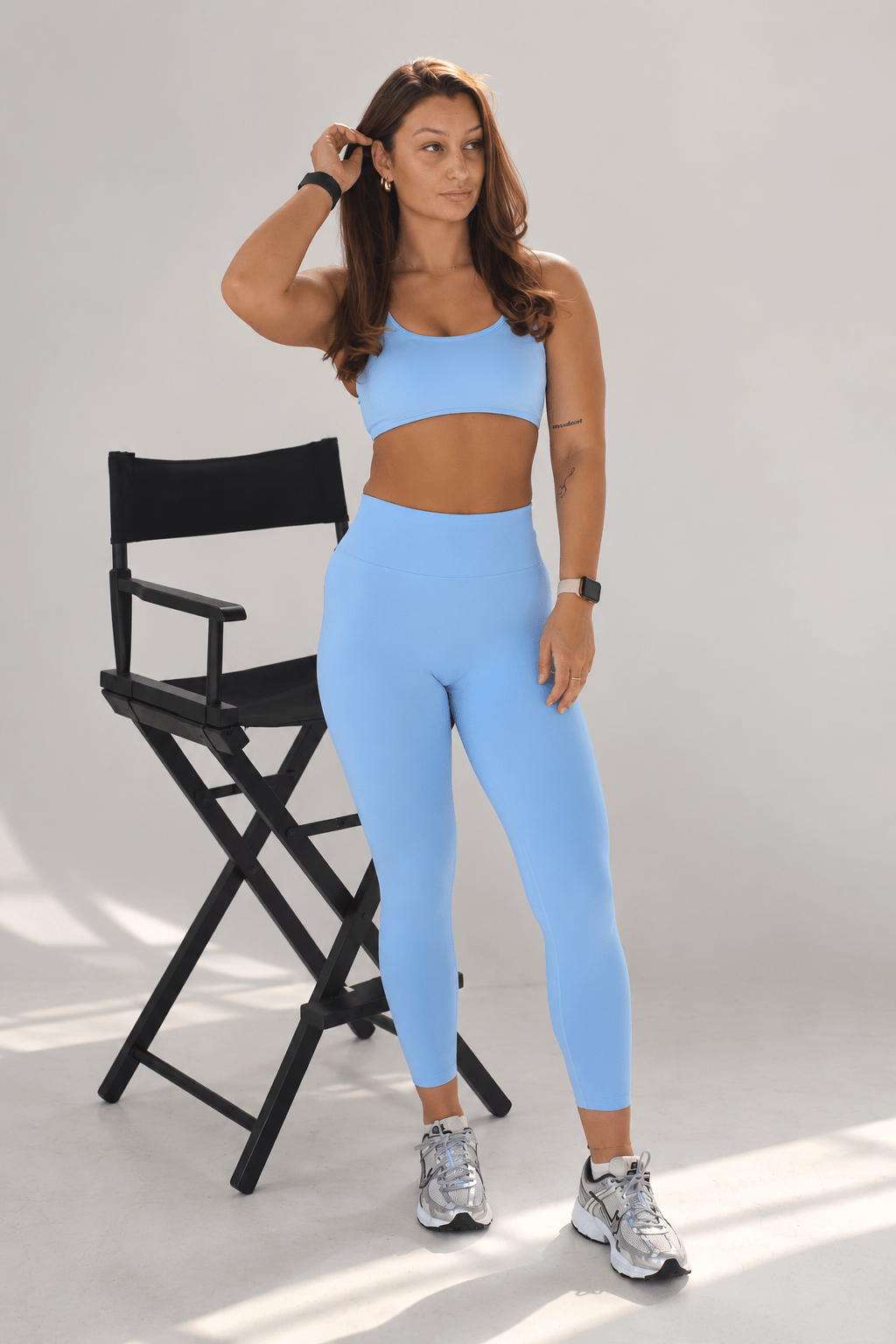 Dusky Blue Scrunch Bum Leggings – Ilume - Elena Apparel