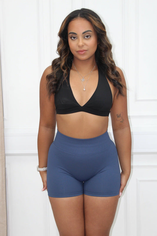 The Ilume Collection - Halter Low Cut Bra offers flattering design and comfort, perfect fit for sizes small to large, enhancing confidence and style.