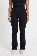 Elena Apparel Elyse Black Flared Gym Leggings