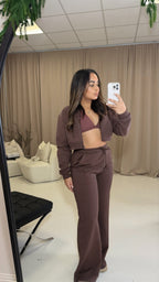 Elena Apparel Premium Fit Brown Activewear