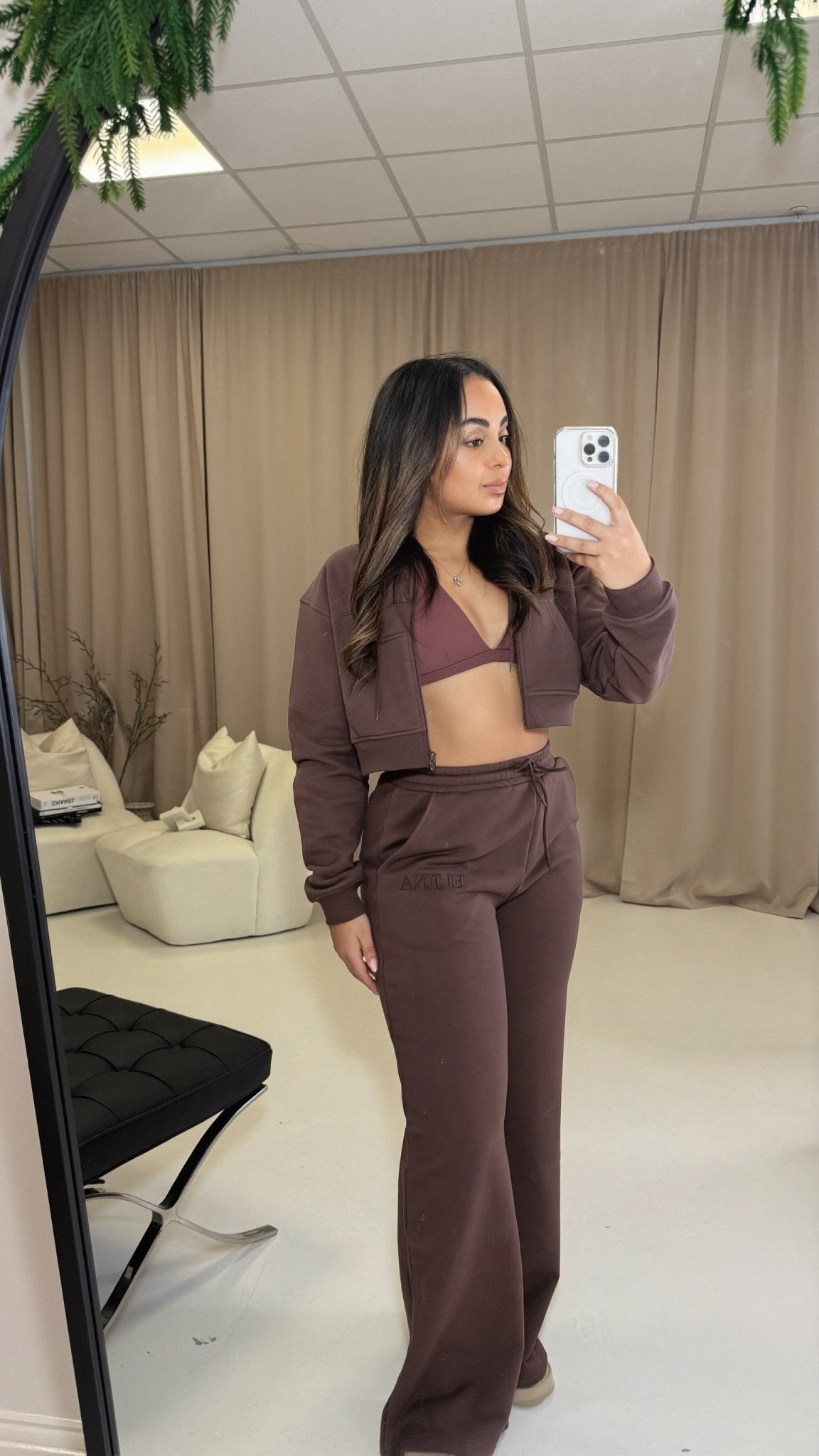 Elena Apparel Premium Fit Brown Activewear