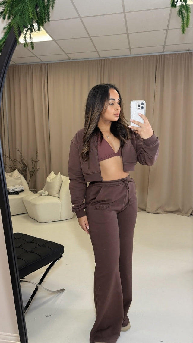 Elena Apparel Premium Fit Brown Activewear