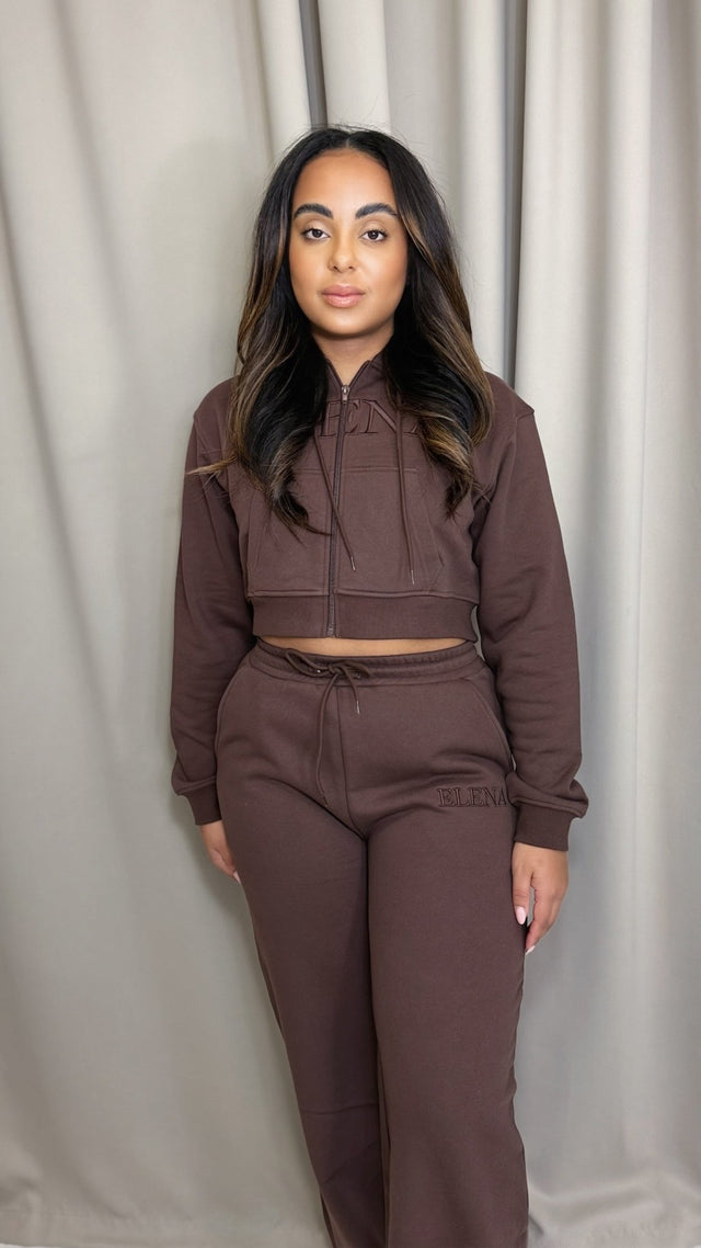 Elena Apparel Premium Fit Brown Activewear