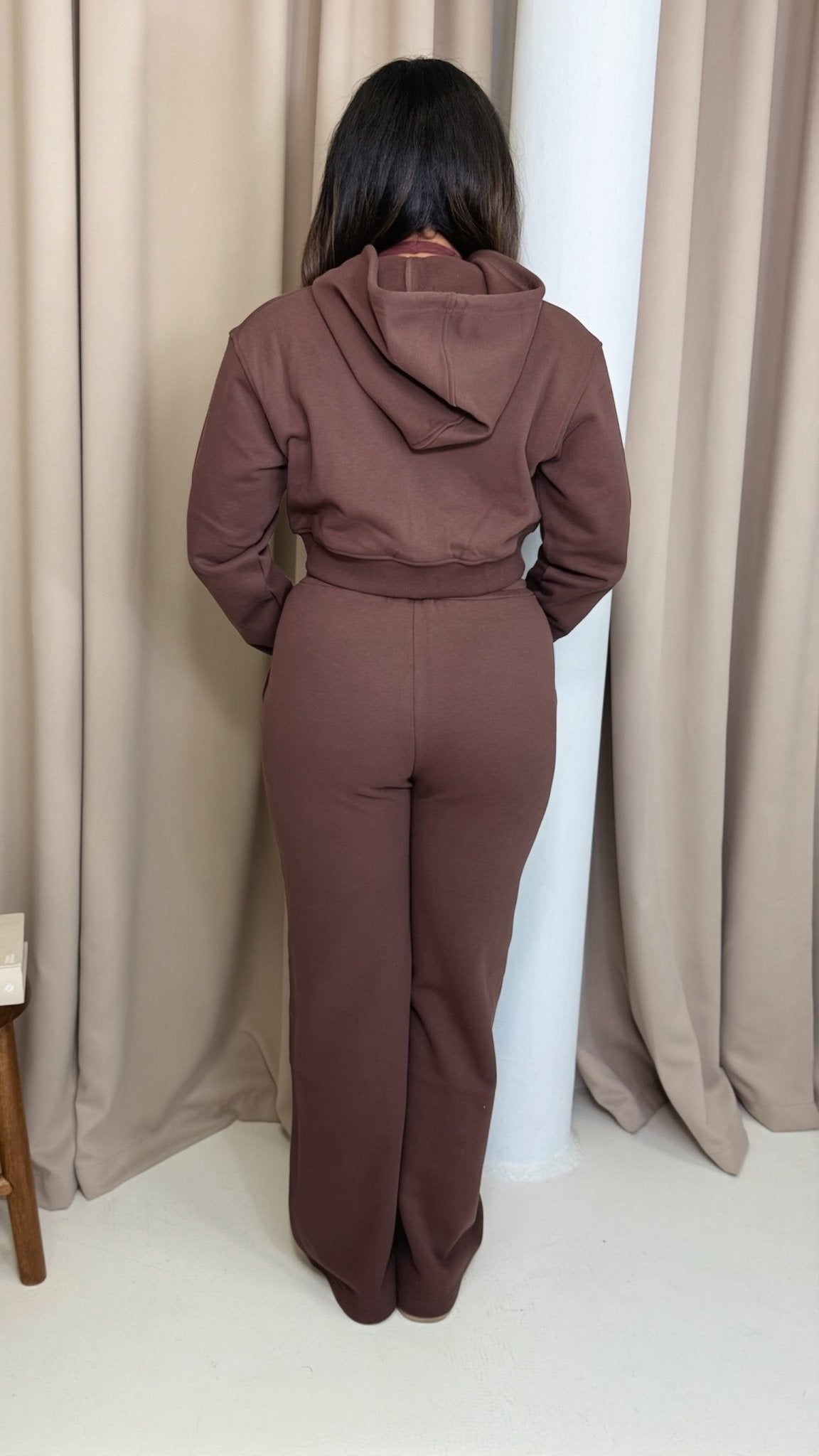 Elena Apparel Premium Fit Brown Oversized Joggers