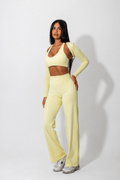 Elena Apparel Soft Core 2.0 Lemon Straight Leg Gym Leggings