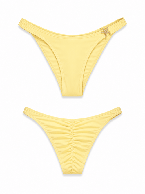 Elena Apparel Solara Lemon Scrunch Bum Bikini Bottoms
