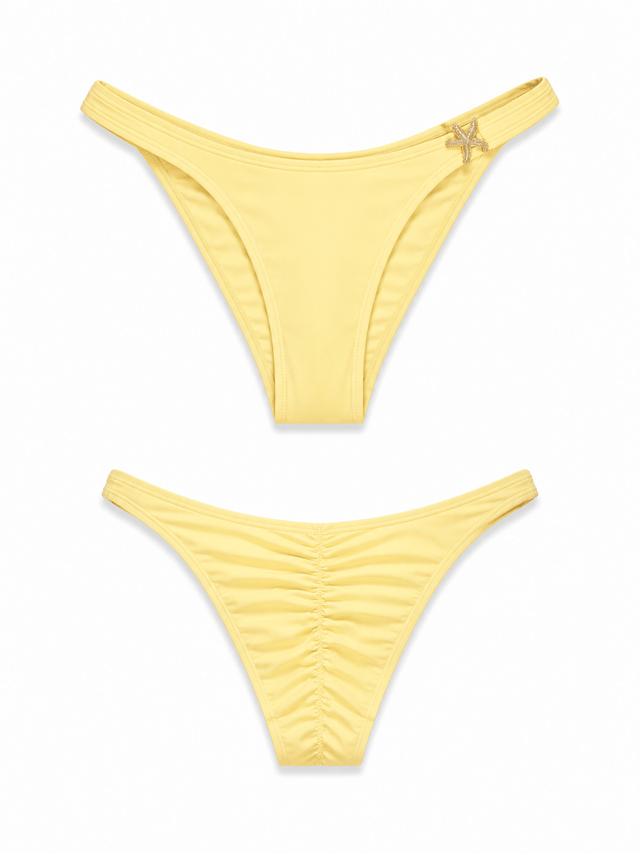 Elena Apparel Solara Lemon Scrunch Bum Bikini Bottoms