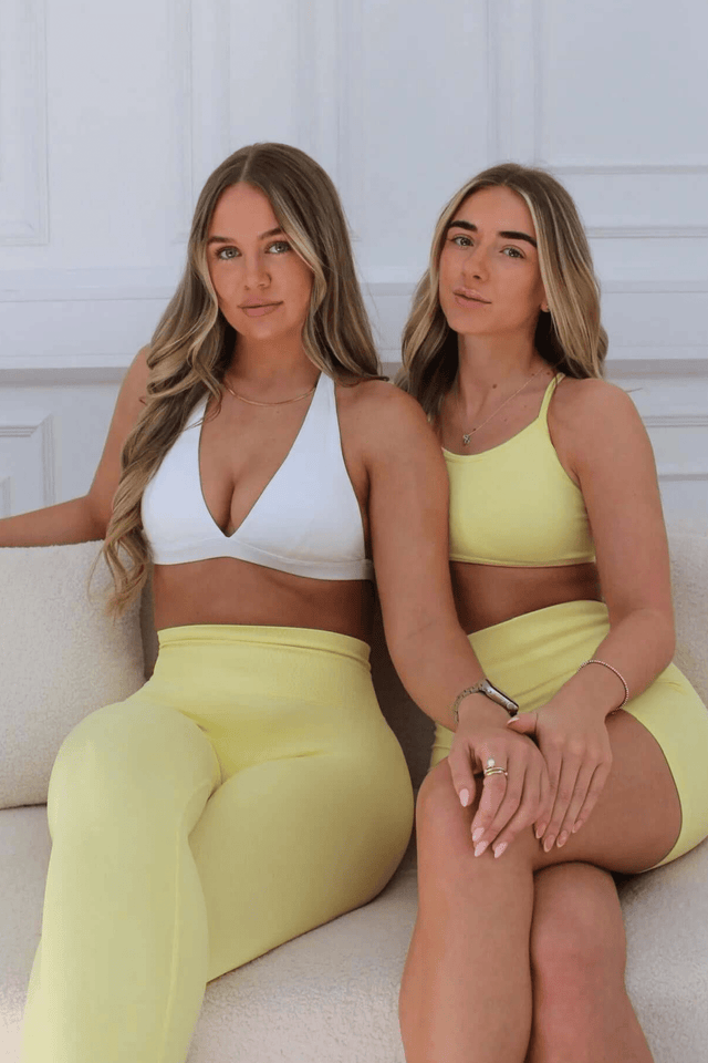 Lemon Adjustable Cross Back Sports Bra – Ilume - Elena Apparel