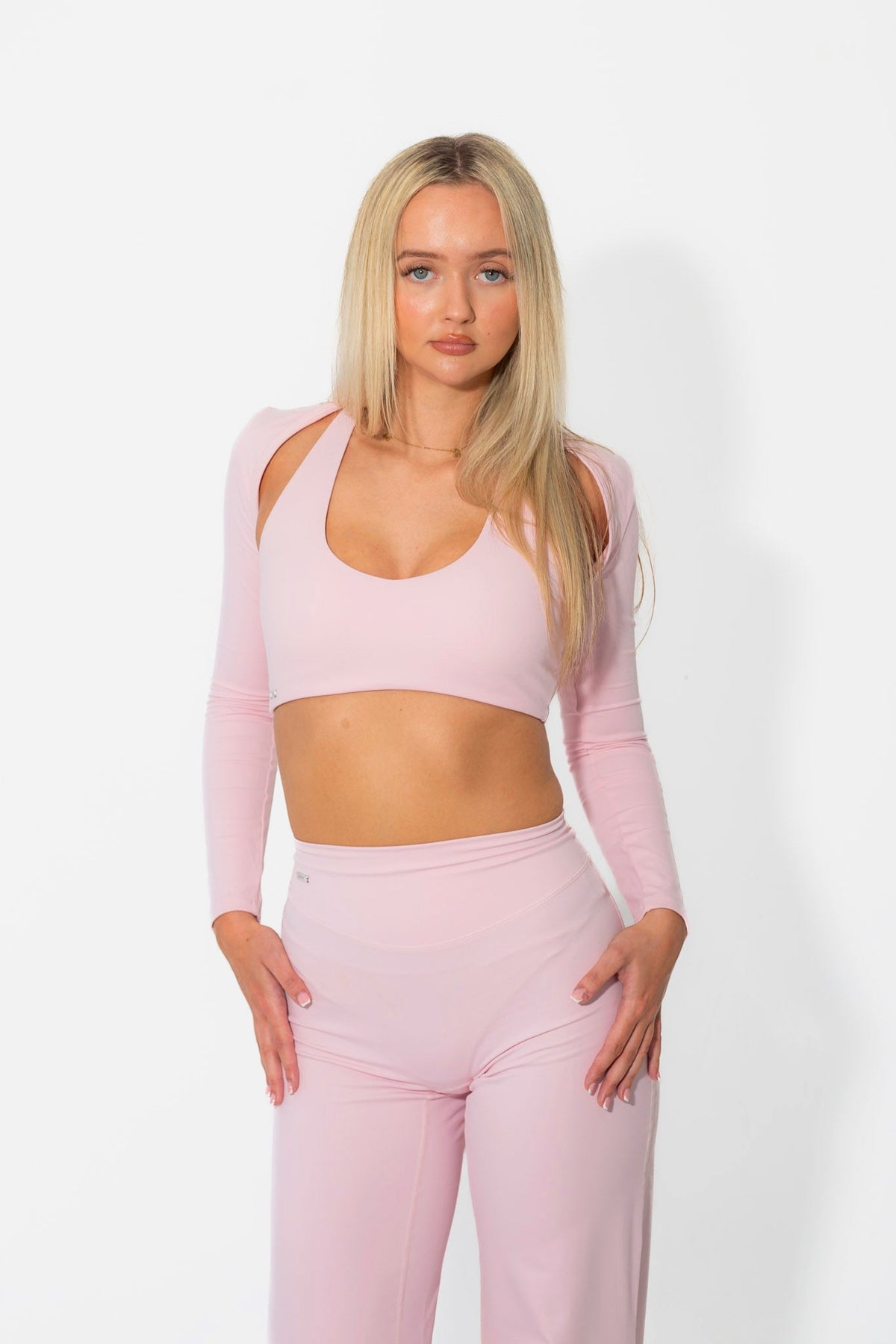 Pink Gym Shrug – Soft Core 2.0 - Elena Apparel