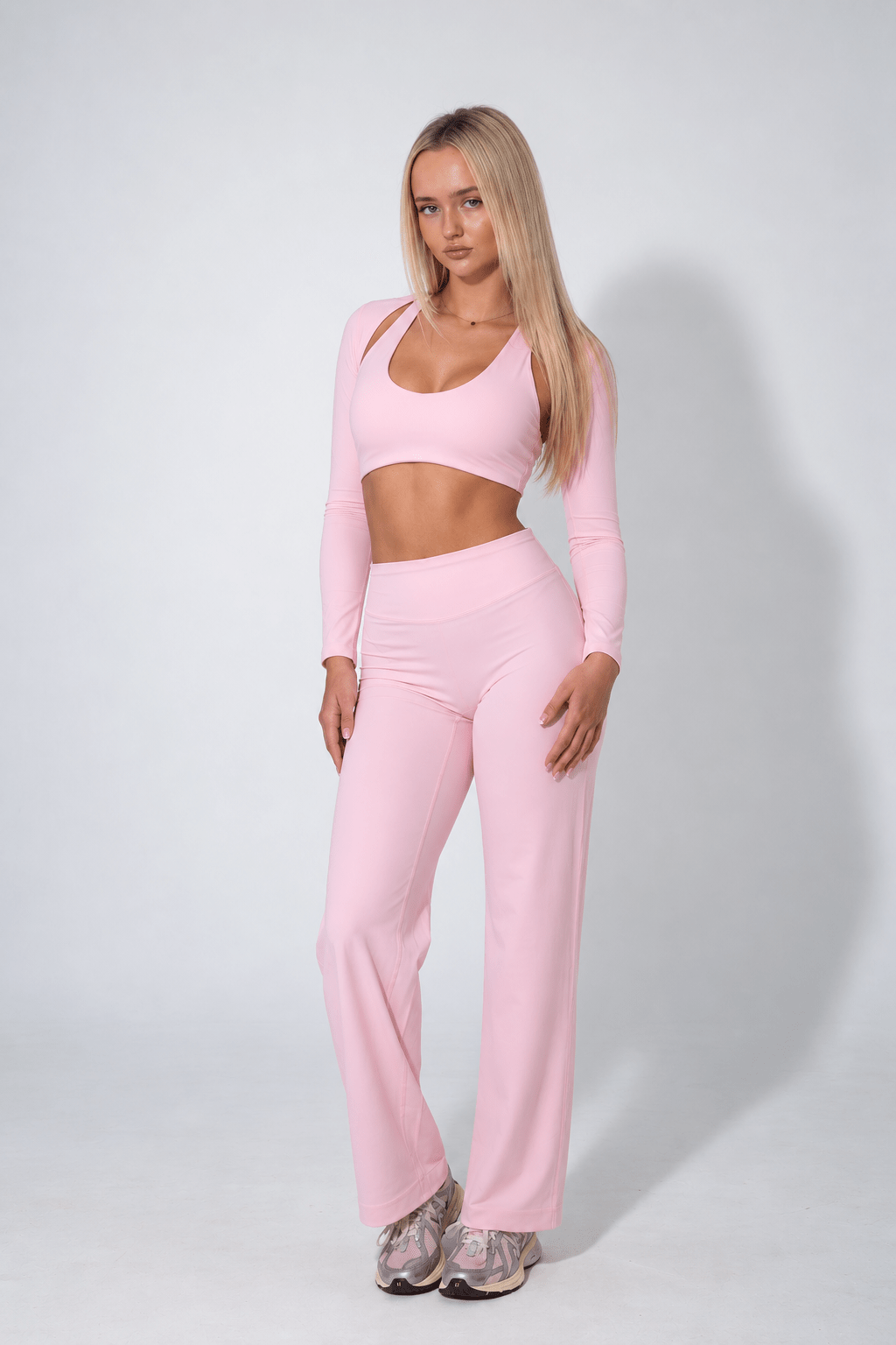 Pink Straight Leg Gym Leggings – Soft Core 2.0 | Pre-Order - Elena Apparel
