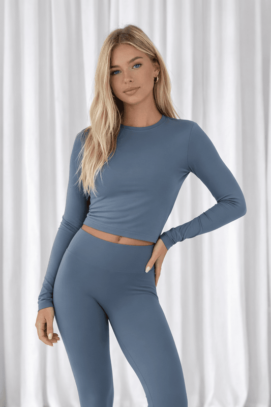 The Elena Soft Core Collection - The Long Sleeved Everyday Gym T-Shirt - Elena Apparel
