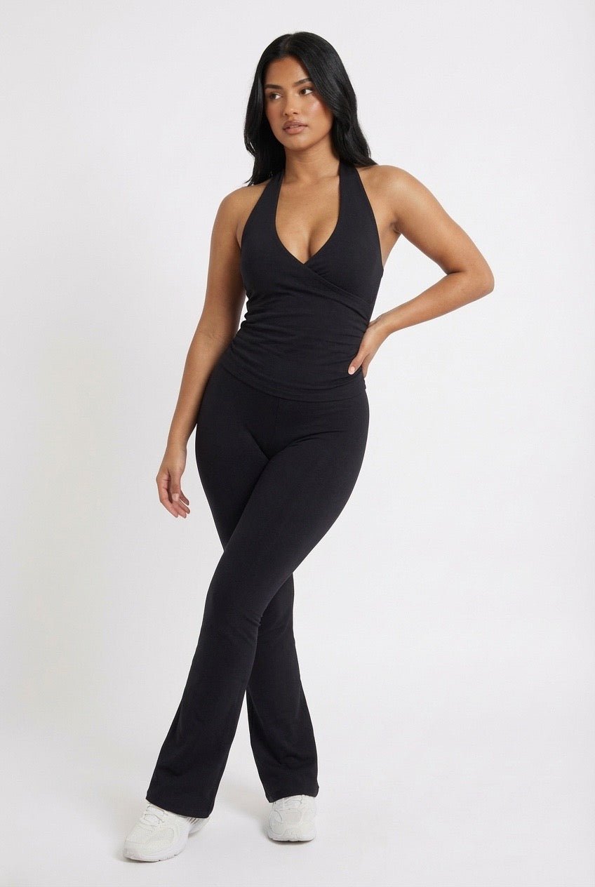 The Elyse Collection - Longline Wrap Gym Top - Elena Apparel